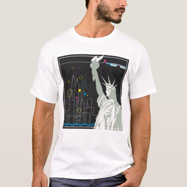 Camiseta Poster de viagens Para Voar Northwest Airlines (Frente)