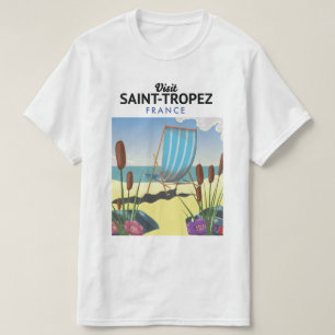 Camiseta poster de viagens santo Tropez França