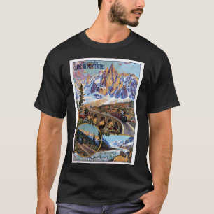 Camiseta Poster de viagens Vintage Chamonix