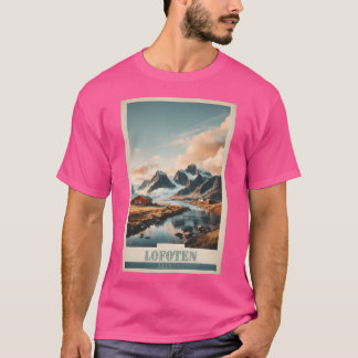 Camiseta Poster De Viagens vintage Da Serenidade Ártica De