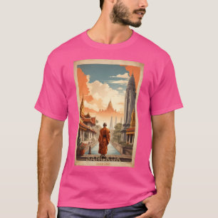 Camiseta Poster de Viagens vintage das Crônicas de Bangkok