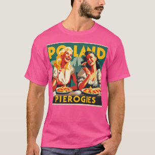 Camiseta Poster de viagens vintage de de - Pierogies Polôn