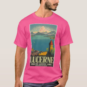 Camiseta Poster de Viagens vintage de luzerna