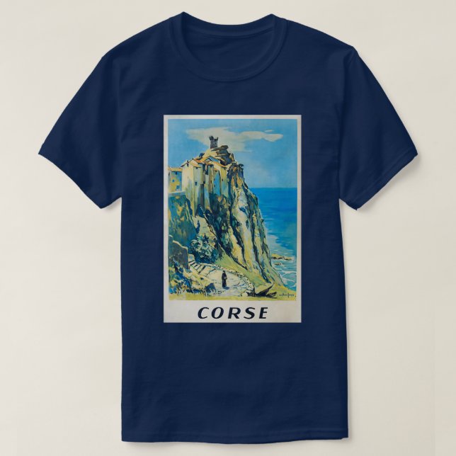 Camiseta Poster de viagens vintage do cabo (Frente do Design)