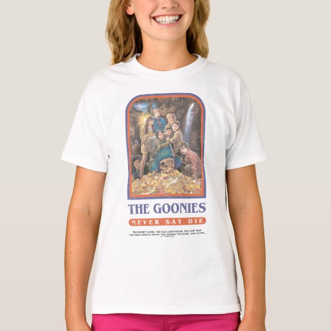 Camiseta Poster do Aniversário do Tesouro dos Goonies (Frente)