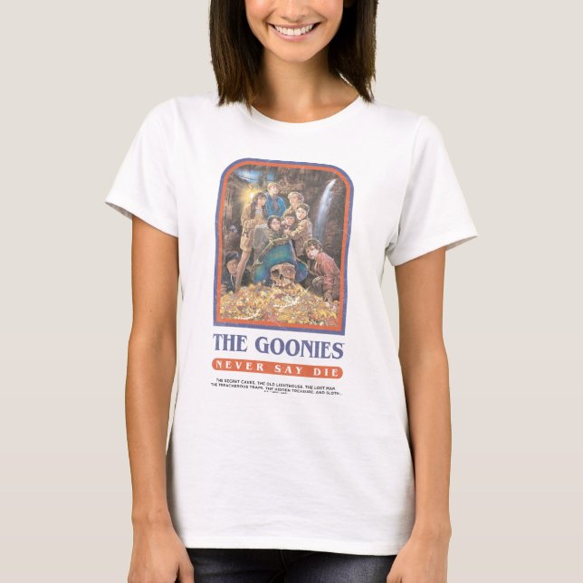 Camiseta Poster do Aniversário do Tesouro dos Goonies (Frente)
