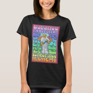 Camiseta Poster do cartão de temperatura Rock n Roll Tarot
