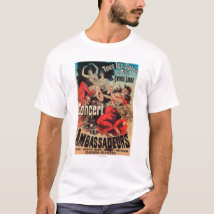 Camiseta Poster do concerto na avenida de Champs-Elysees