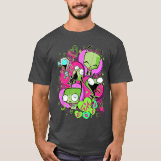 Camiseta Pôster do Dia dos Namorados do Invader Zim Garota 