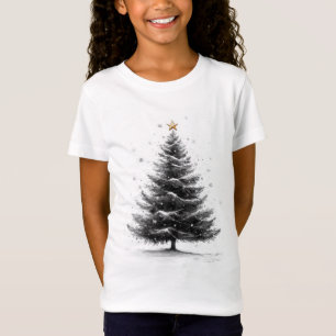 Camiseta Poster do esboço natalino