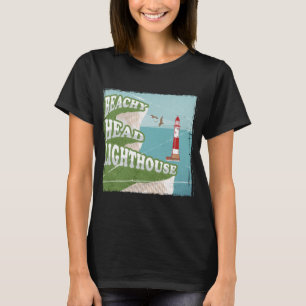 Camiseta Poster do farol da cabeça de praia