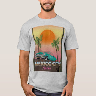 Camiseta Poster do feriado de Cidade do México, México