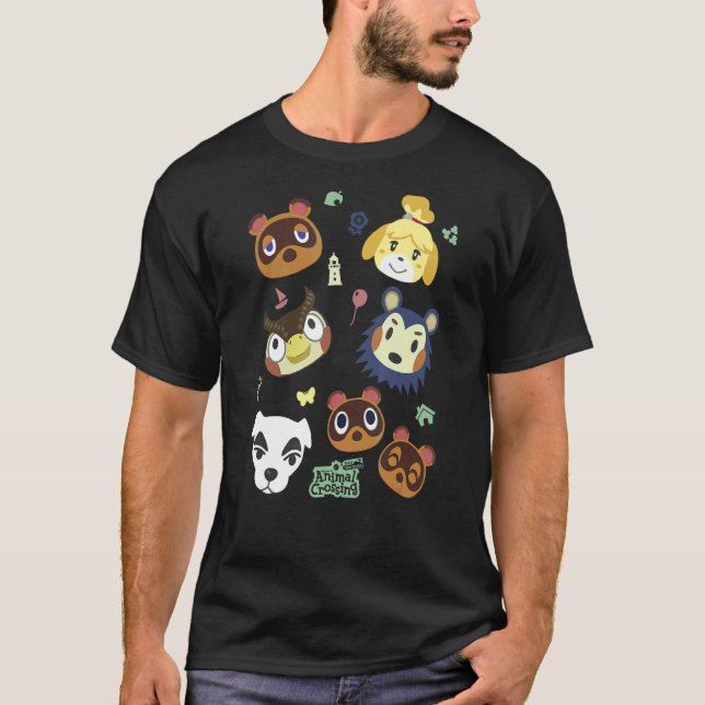 Camiseta Poster do Grupo de Cruzamento dos Animais (Frente)