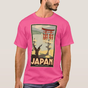 Camiseta Poster do Japão viagens vintage