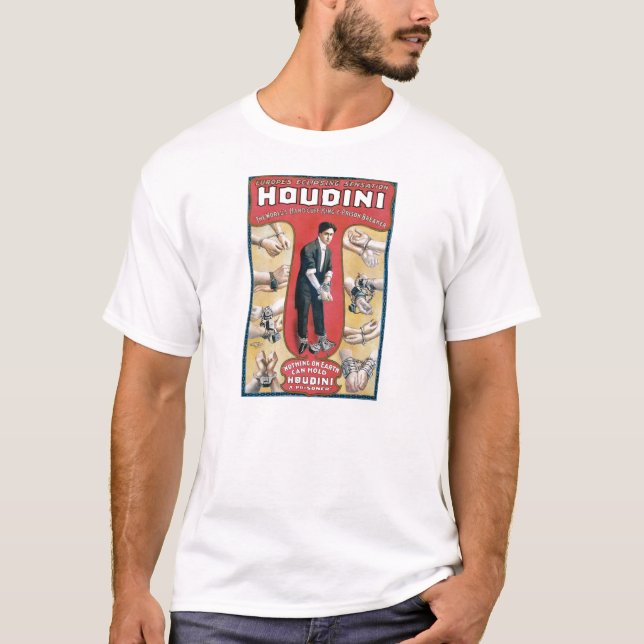 Camiseta Poster do rei propaganda da algema de Houdini do (Frente)