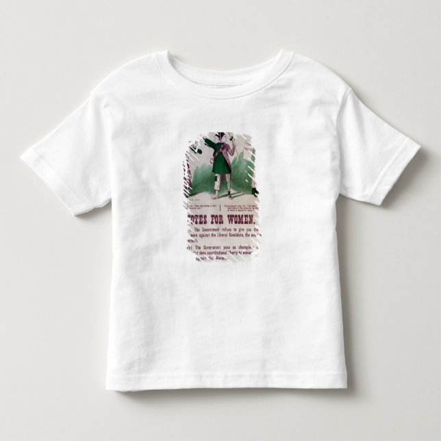 Camiseta Poster do sufrágio das mulheres (Frente)