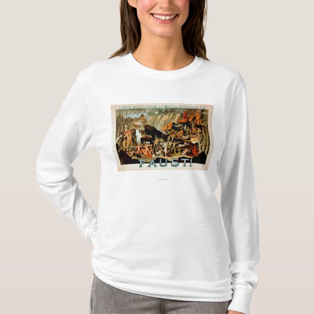 Camiseta Poster do teatro musical de Faust (Frente)