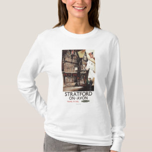 Camiseta Poster do trilho da casa da pensão e do Harvard d