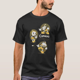 Camiseta Pôster do Trio de Xícaras de Cuphead The Delicious