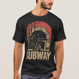 Camiseta POSTER do túnel de transporte urbano de metrô | Re