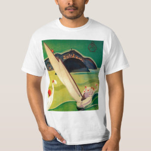Camiseta Poster Donostia San Sebastian das viagens vintage