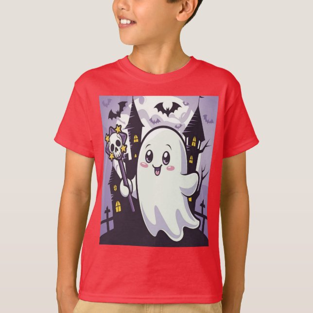 Camiseta Poster elegante e alegre com uma guinada (Frente)