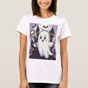 Camiseta Poster elegante e alegre com uma guinada