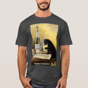 Camiseta poster francês retrô "absinho burguês"