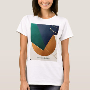 Camiseta Poster moderno minimalista com triângulo sobrepost