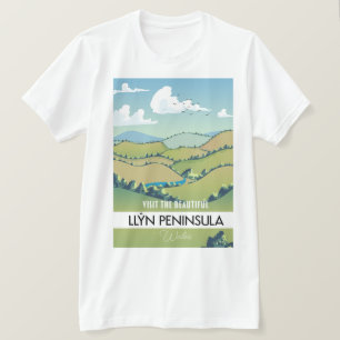 Camiseta Poster na Península Wales.