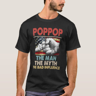 Camiseta Pôster O Homem A Mita Bandeira Americana A Má Infâ