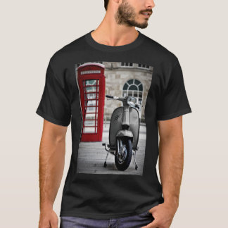Camiseta Poster Patinete Lambretta GP da Cinza italiana