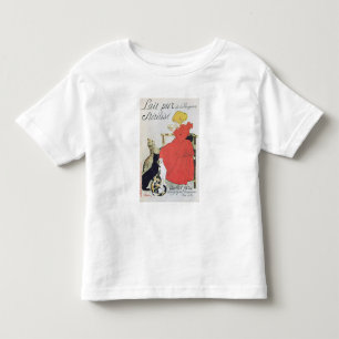 Camiseta Poster publicitando leite puro esterilizado