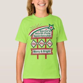 Camiseta Pôster Retro do Papai Noel – Ho Ho Ho Alegre e Bri
