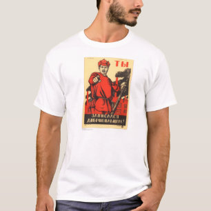 Camiseta Poster soviético da propaganda
