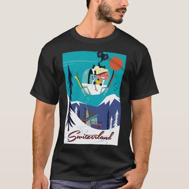 Camiseta Poster suiça (Frente)