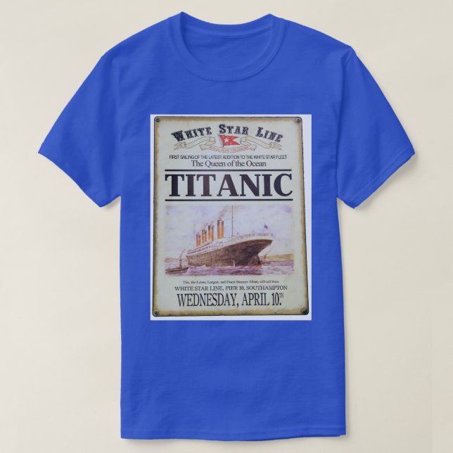 Camiseta Poster Titanic (Frente do Design)