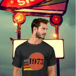 Camiseta poster vintage 50º Aniversário de 1975