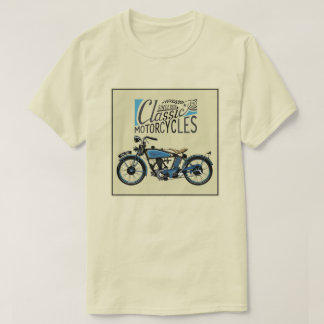 Camiseta poster vintage clássico da motocicleta