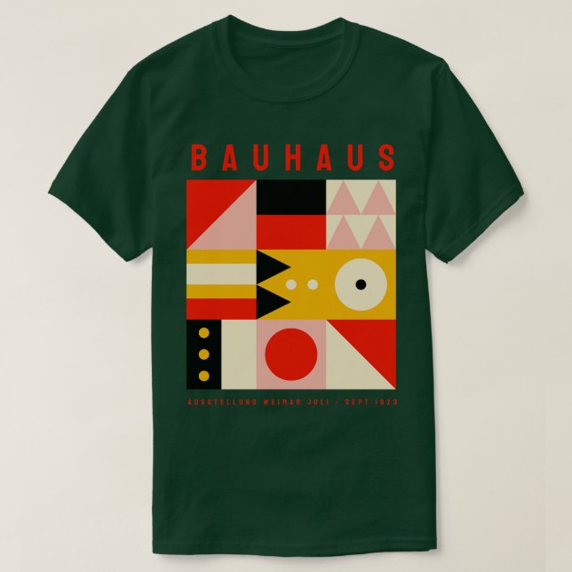 Camiseta Poster vintage de Arquitetura Art Deco Bauhaus (Frente do Design)
