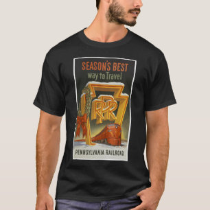 Camiseta Poster vintage de Ferrovia da Pensilvânia