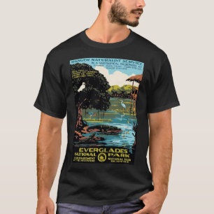 Camiseta Poster vintage do Parque Nacional Everglade
