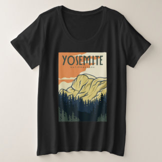 Camiseta poster vintage do Parque Nacional Yosemite