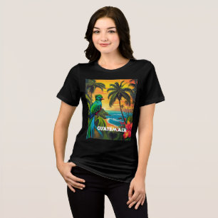 Camiseta Poster vintage Guatemala Quetzal
