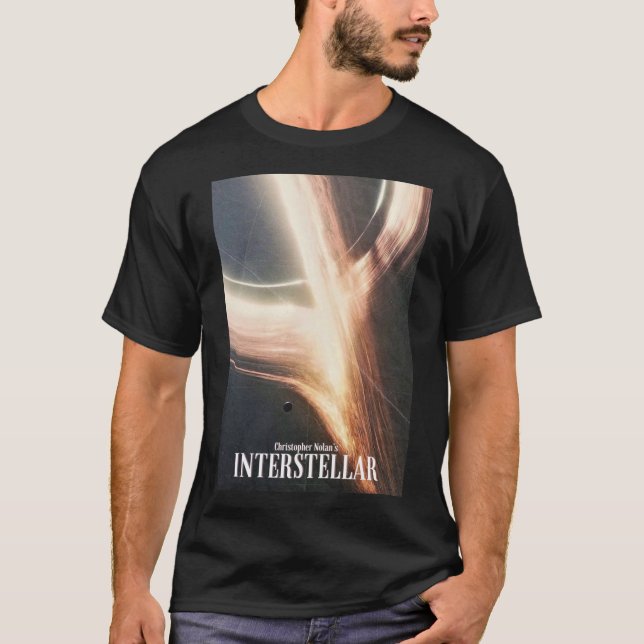 Camiseta Poster vintage Interstellar 2014 (Frente)