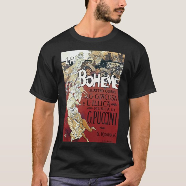 Camiseta Poster vintage La Boheme (Frente)