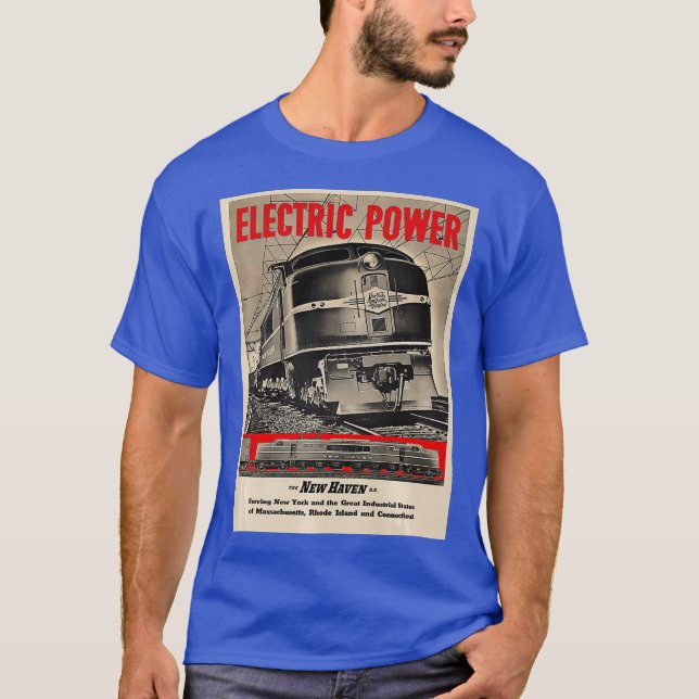 Camiseta Poster vintage New Haven Railroad (Frente)