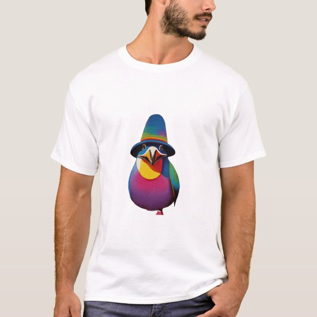 Camiseta Poster vintage pingu fumante (Frente)
