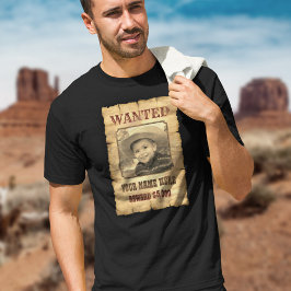Camiseta Poster | Vintage Wild West Photo Template T