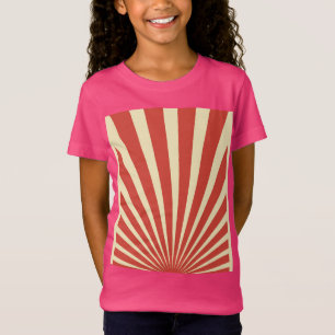 Camiseta Posters de explosão solar azul de vindima